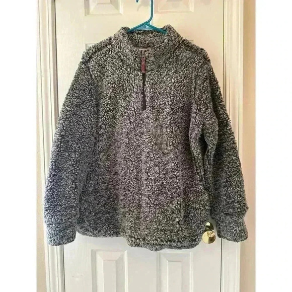 Gray Sherpa Pullover Sweater XL - Picture 1 of 4